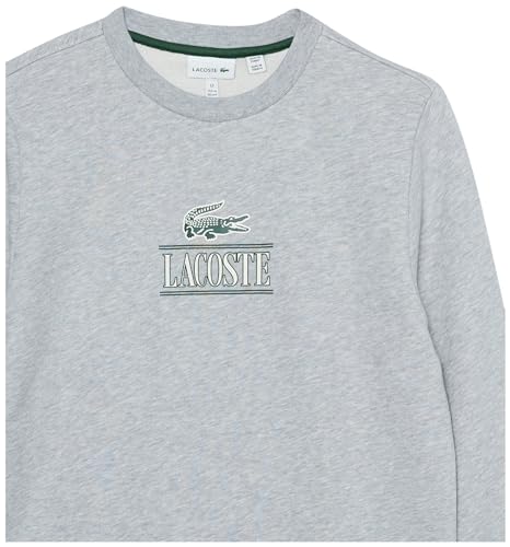 Image of Lacoste boys Long Sleeve Minimal Croc Crewneck SweatshirtPullover Sweater
