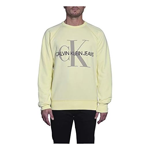 Calvin Klein Jeans Herr Vegetable Dye Monogram Crew Neck Sweatshirt
