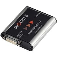 DVI HDMI to USB 3.0 Professional Video and Audio Capture Device, DVI2USB3 by INOGENI, Plug&#039;n Go, Up to 60 fps, Compatible with All Systems and Apps (No Driver Required), Made in Canada