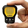 DEWALT Wearable Bluetooth Speaker (Updated Version), Clip-On Wireless Jobsite Pro Water-Resistant Portable Speaker (Non-Magnetic), Built-in Mic for Hands-Free Music/Calls, Bluetooth Speaker (Yellow)