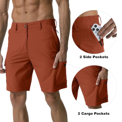 Image of Men's Lightweight Hiking Work Cargo Shorts 9 inch-5 Pockets