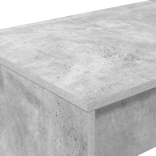 Bureau de lit gris béton peu encombrant table informatique ergonomique - 7