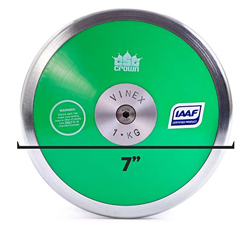 1kg Low Spin Discus, 70 Rim Weight Official Track & Field Throwing