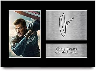 HWC Trading Chris Evans Signed A4 Printed Autograph Captain America The Avengers Print Photo Picture Display