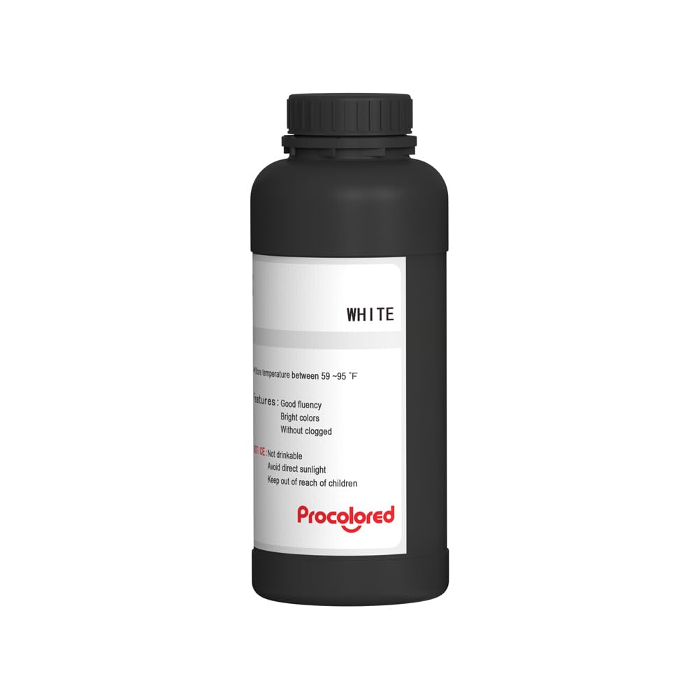 Procolored Recarga de Tinta UV DTF de 500 ml x 5 para Impresora UV DTF VF13PRO (CMYKW)
