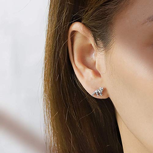Boma Jewelry Sterling Silver Raccoon Stud Earrings3