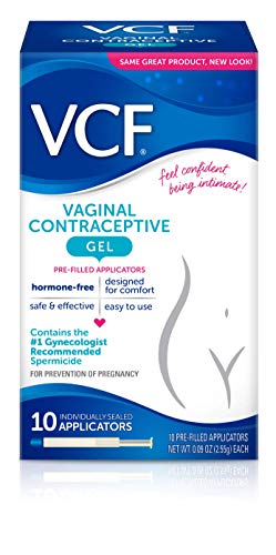 VCF Vaginal Contraceptive Gel, 1 Pack of 10 Pre-Filled Applicators
