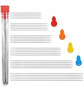 30 PCS Large Eye Sewing Needles for Crafts, Hand Embroidery Needle Threader for Leather Cross Sti...