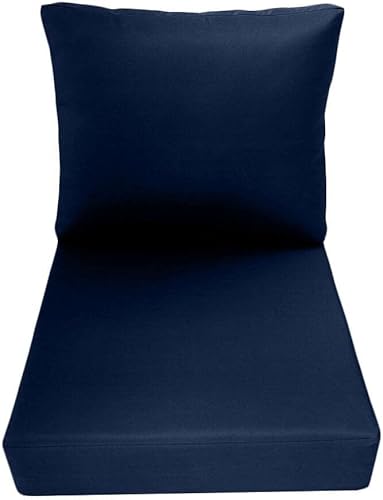 *Solo funda*-Funda de almohada para respaldo de asiento profundo para exteriores, borde de cuchillo, pequeño-AD101