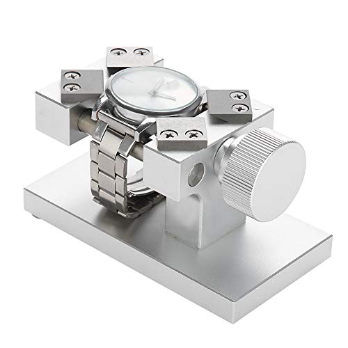 Uhrenlünettenöffner Profi - Uhrenmacher-Set für Uhrenreparaturen, Präzisionsinstrument zur Entfernung von Uhrenrückdeckeln, robust, dauerhaft & hochqualitativ in Rot/Silber