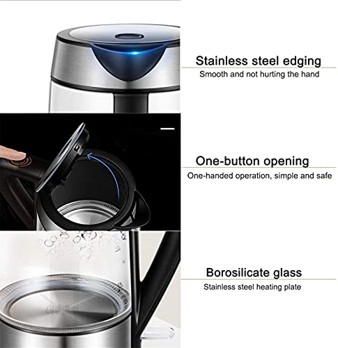 YYDMBH Elektrischer Wasserkocher Elektrischer Wasserkocher,1,7l Eco-Wasserkocher,schnurloser Wasserkessel mit… – Bild 3