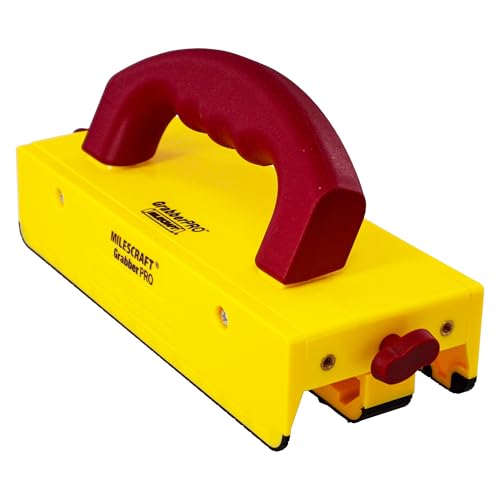 Milescraft 3407 GrabberPRO LITE - Modelo base. Bloque de empuje para sierras de mesa, mesas de enrutador y más. Reposiciones de pata única ajustable para una mejor configuración. Sin accesorios.