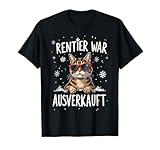Funny Reindeer Weihnachten Merry Christmas Cats