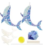 KRAFTSTORIES Turkish Mosaic DIY Candle Holder Kit Glass Decorative Tealight Holder For Living Dining Room Bedroom | Make Your Own Mosaic Candle Holder | Craft Kits For Adults (Blue - View #11