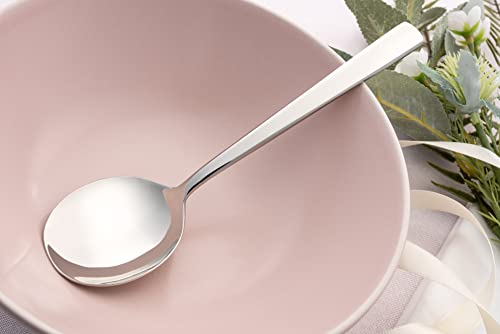 Grunwerg DSWMS Dessert Spoons, 18/10 Stainless Steel, Silver - Image 3