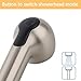 EarlyGlintsCX Kitchen Faucet Pull Out Spray Head, G1/2 Thread Universal Replacement Part - 2-Function Powerful Stream & Aerated Flow, Easy Tool-Free Installation, Durable ABS Plastic (Brushed Nickel)