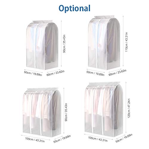 Capa protetora para roupas Adaskala sacos de armazenamento pendurados para roupas, usados ​​para sac