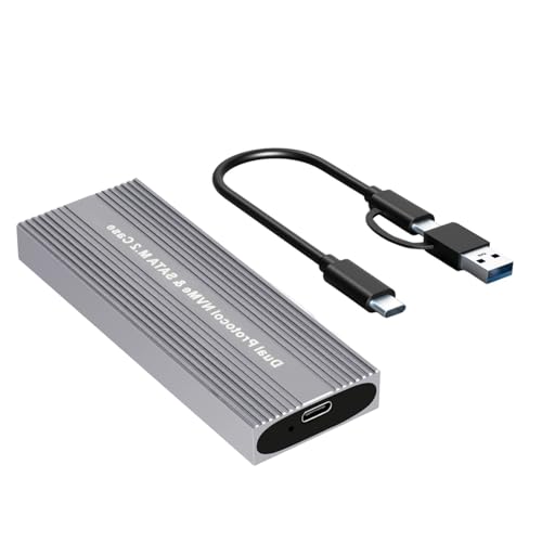 Scatola di recinzione del disco solido dei protocolli doppi C 3.2 di Toolless Design per NVMe e altre unità alluminio usb