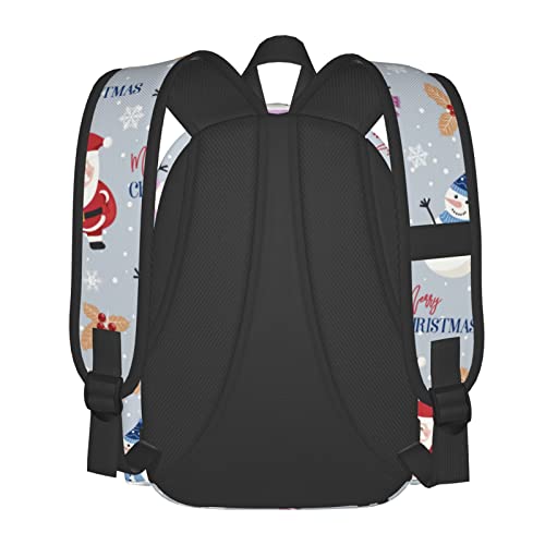 Sac à dos décontracté adolescent 17 pouces motif Noël pour ordinateur - 4