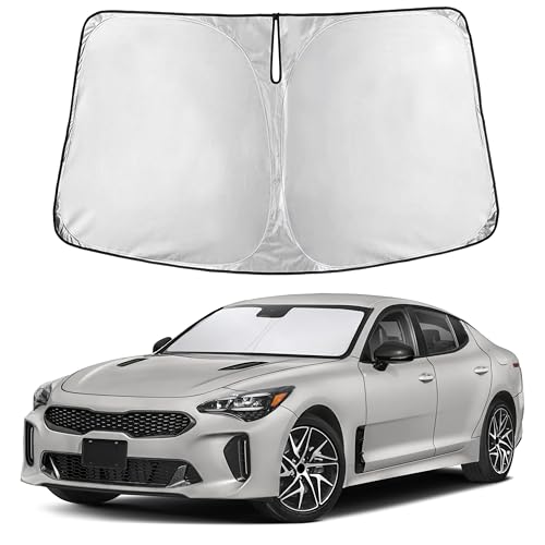 Image of EcoNour Windshield Sunshade Compatible for Kia Stringer 2018-2021 2022 2023, Sun Visor for Front Windshield & Window Sun Shade Cover, UV Heat Blocker & Protector, Car Accessories