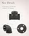 Niubid 30 Pack 1/2 Inch Cast Iron Pipe Fittings (10 Elbows, 10 Tees, 10 Flange), DIY Steampunk Industrial Vintage Style.