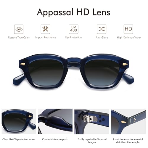 Small Retro Square Sunglasses for Women Mens Rectangle Sunnies AP3680