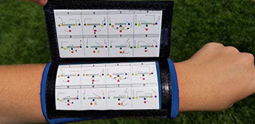 Image of Y23 - Football Wristbands - Wrist Coach - QB Wristband - Football Play Wristbands - Playbook Wristband