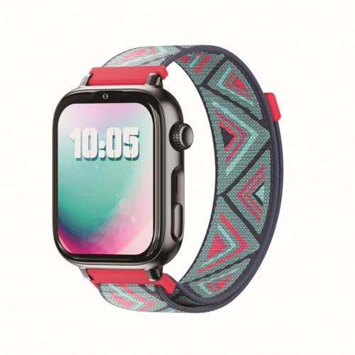 SaveFamily SaveWatch Plus 2 | Reloj Inteligente Niño con Localizador GPS, Llamada, Vídeo, Whatsapp, Spotify, App Store | SIM Incluida - Esfera Negra y Correa de Tela Tribeca