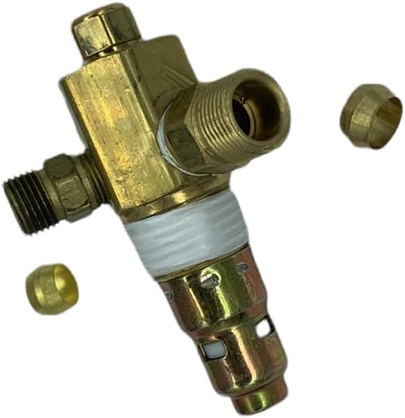 Válvula de retención del compresor de aire hecha en Estados Unidos compatible con Jenny Emglo 141-1099 1411099, incluye virolas