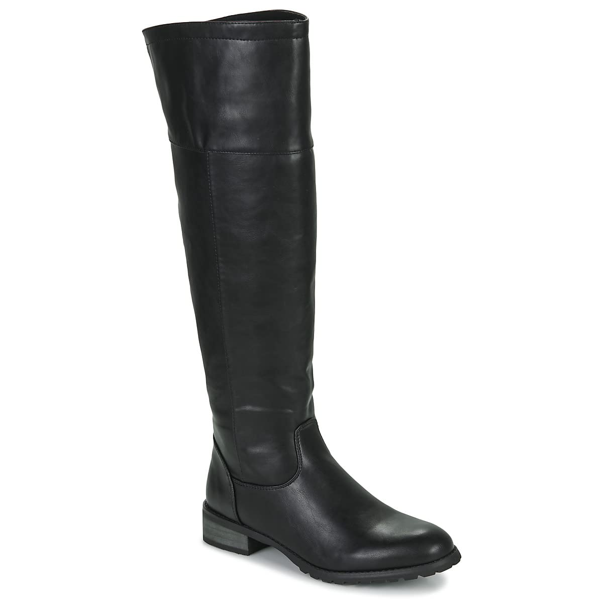 CHATTAWAK - Bota alta hasta la rodilla, color negro, 38 EU, Negro, 38 EU