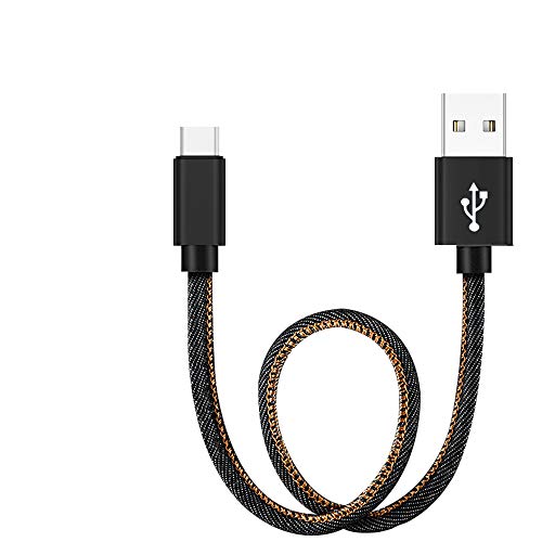 USB Type C ケーブル【長さ0.25M】タイプc 充電ケーブル 急速充電 デニム生地 超耐久 USB A to USB C ケーブル データ転送 iPhone 16 Pro Max iPhone 15 Plus Galaxy Xperia AQUO