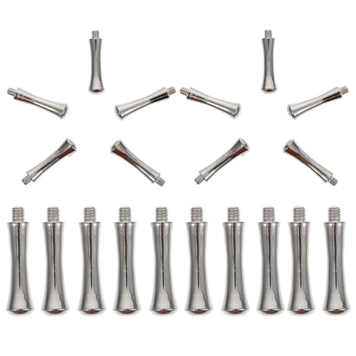 Baluue 20pcs Scissor Tail Pin Metal Replacement for Hairdressing Shears Vibration Reduction Finger Rest for Nail Cutting Scissors