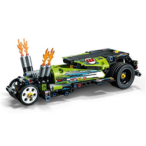 Technic Dragster, Trasformabile in Hot Rod, Macchina da Corsa 2in1 con Motore Pull-Back, Giochi per Bambini di 7+ Anni, 42103 - Lego - Immagine 4