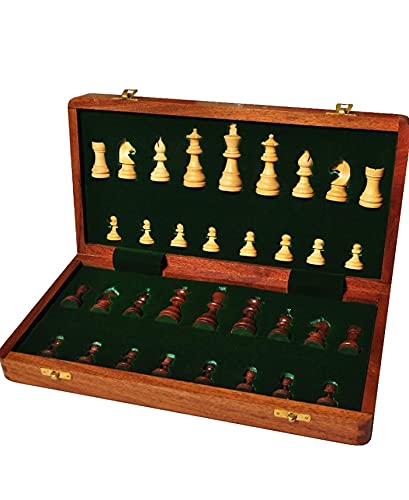 Incredible Artifacts 12x12 Inch Wooden Foldable Chess Board with Magnetic Pieces | Premium Handcrafted Chess Set | Portable and Compact Design | Ideal for Travel, Home, and Office. (B09G728W3C) Amazon Price History, Amazon Price Tracker