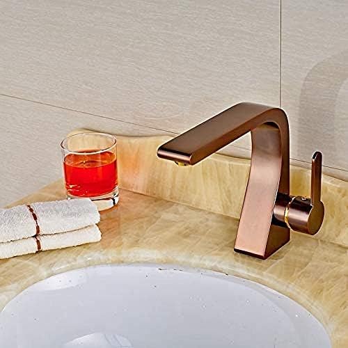 Robinet de cuisine en bronze rouge rétro mitigeur céramique design élégant