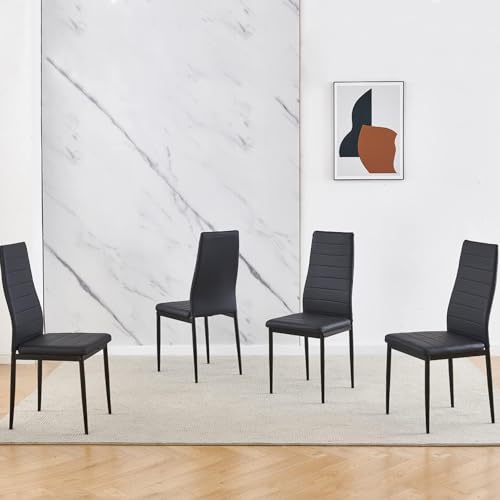 La Mejor Lista de Comedores Altos de 6 Sillas los mejores 10. 50 HOMEMAKE FURNITURE Sillas de Comedor Sillas de Respaldo Alto Diseño Simple sin Apoyabrazos Aptas para Mesas de Comedor Familiares Salas de Conferencias y Bodas Juego de Cuatro...