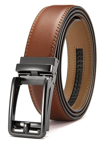 Image of CHAOREN Click Belts for Men - Mens Ratchet Belt 1 3 /8 inch for Dress Pants - Perfect Companion to Men's Oxfords