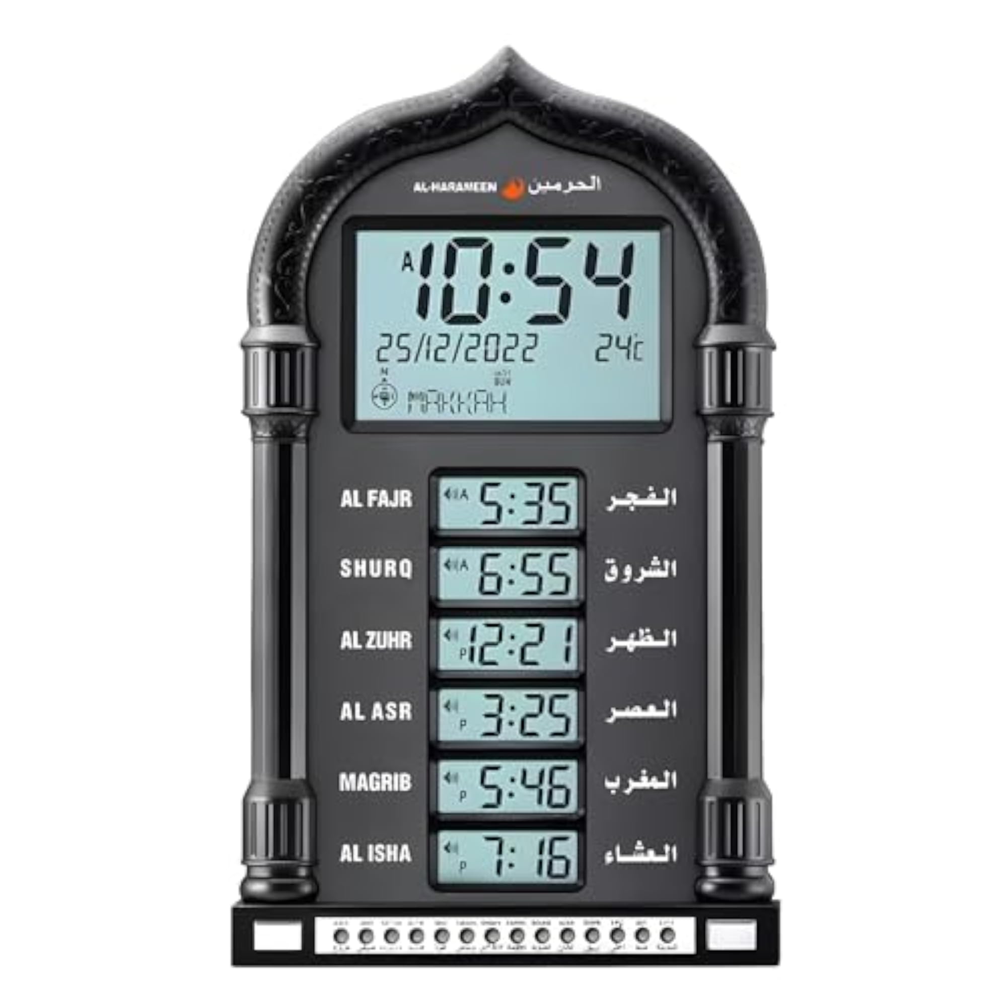 Digital Azan Clock for Home & Masjid, Speaker and Calendar