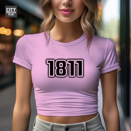 Crop top d'exception 1811 rose clair aux finitions soignées