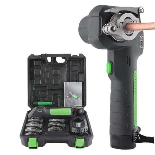 Kit D'éVasement éLectrique, Outil D'éVasement En Cuivre Pour La RéParation D'Appareils éLectroméNagers, 5 Tailles De Colliers, Jauge D'éVasement De Tube Excentrique à 45 DegréS