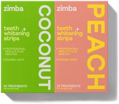 Zimba Teeth Whitening Strips for Teeth Sensitive, White Strips fo...