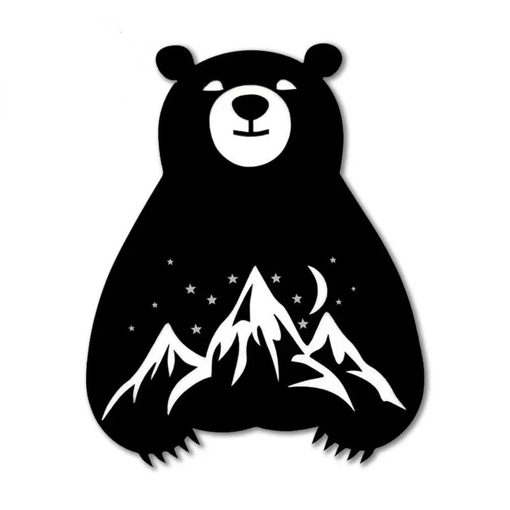 Big Bear Car Bumper Window Sticker Scratch Repair Decal Vinyl 13cm(F,13cm)