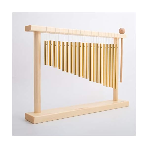 ENNBOM 20 Note Chime Table Top Bar Chime Wind Chime 20 Bars Instrument