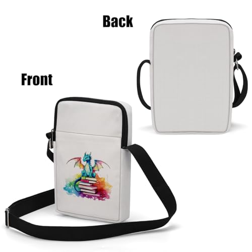 Image of Fantasy Dragon Gifts Cross Body Bag Inspired Gift Phone Bag Dragon Stuff Book Lovers Gifts Shoulder Bag Adjustable Shoulder Straps Sling Bag Book Club Bookish Gifts for Women s Daughter