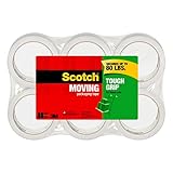 Scotch Tough Grip Moving Packaging Tape, 1.88