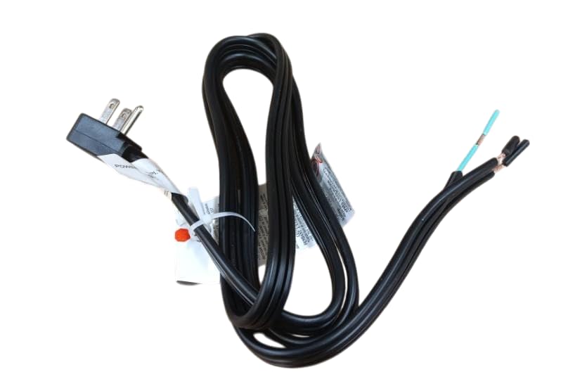 6' Angle Plug Cap Power Cord for Dishwashers 125VAC 15A 14/3 AWG AP110AC6