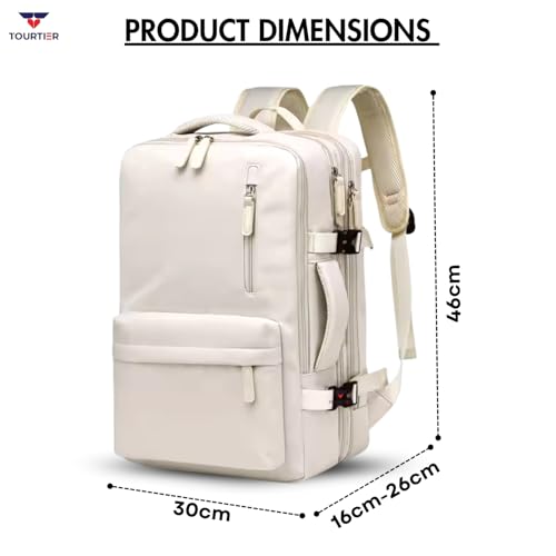 Image of Expandable Laptop Backpack with USB Charging Port, 15.6-Inch Travel & College Bag for Men & Women