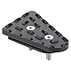 Bremspedal vergrößern Verlängerung, hinterer Fuß Bremshebel Pedalverlängerung vergrößern Pad CNC Aluminiumlegierung Passend für R1200GS R1250GS ADV(schwarz)