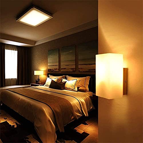 Lámpara de pared de cristal moderna para el dormitorio y salón 5