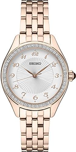 SEIKO Ladies Crystal PGP SILVR PATT